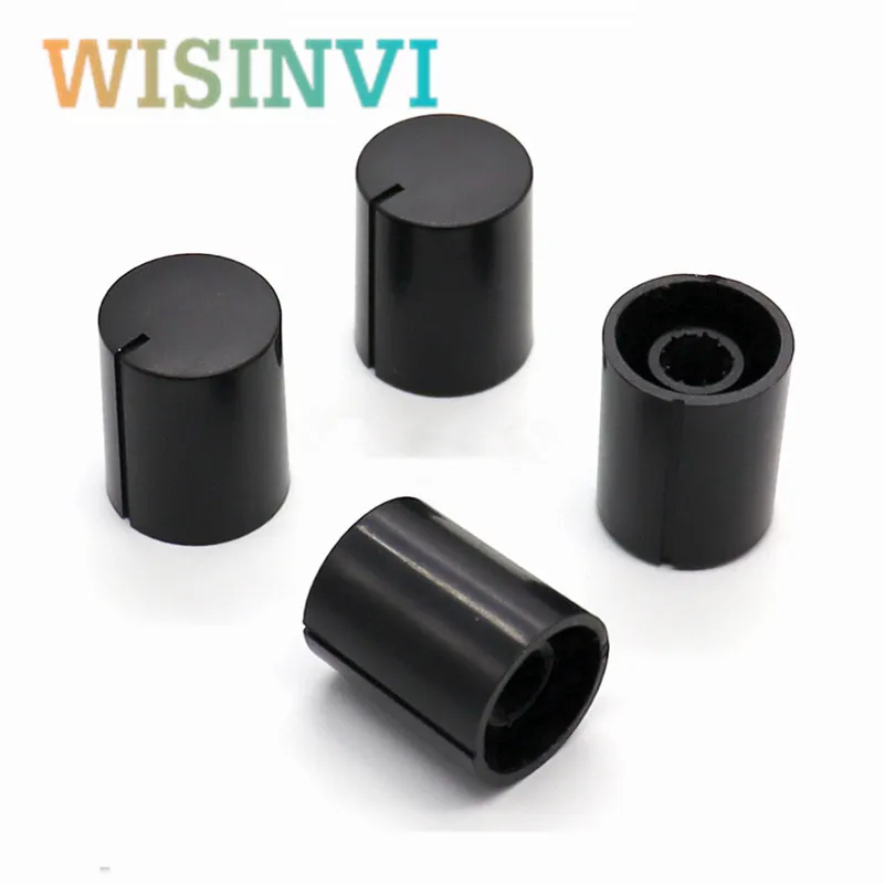10PCS 16×20MM Plastic Knob Cap Potentiometer Knob Power Amplifier Volume Adjustment Knob Suitable for Flower Shaft 6mm