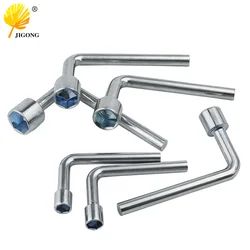 1pc Hexagonal L-shaped Screw Nut Wrench Sleeve Maintenance Tool 7mm 8mm 10mm 12mm 13mm 14mm Spanner