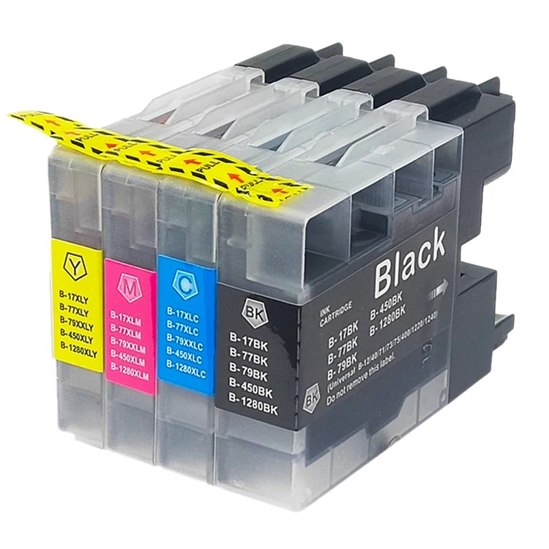 

Printer Cartridges Chip Cartridge Ink Cartridge Suitable For Brother LC1280 LC1240 LC71 LC73 LC75 LC400 LC12(4 Pack) Promotion