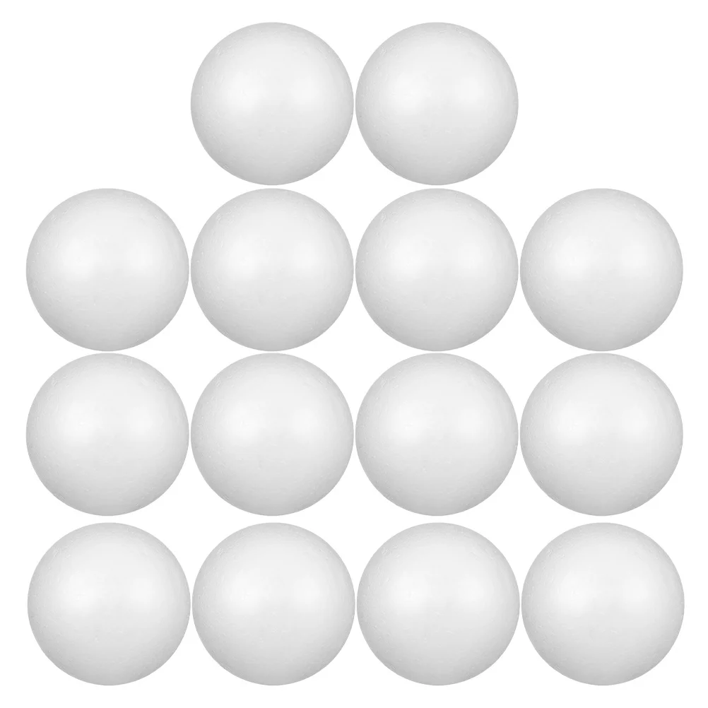 

14Pcs Round Foam Balls 8Cm White Polystyrene Spheres for Crafting Decorating Christmas Ornaments DIY Home Decor Projects