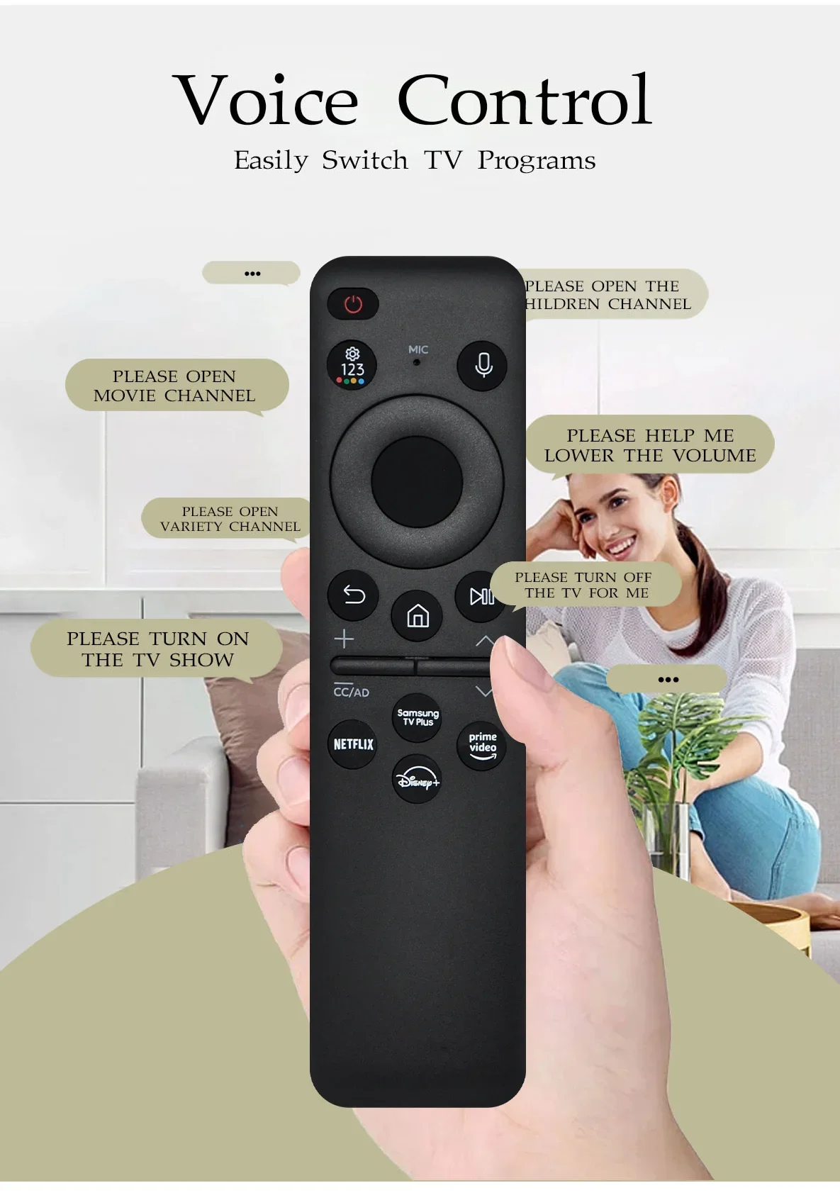 BN59-01432A BN59-01432D BN59-01454A BN59-01455A Remote Control For Samsng TV Solar-Rechargeable Model