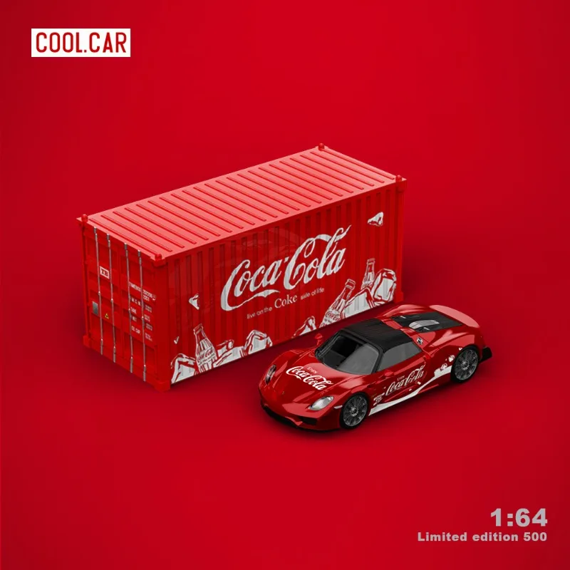 Set di contenitori Coca-Cola 1:64, modello di auto in lega pressofusa, per adolescenti che giocano con, decorazione per adulti, regalo di compleanno per bambini.