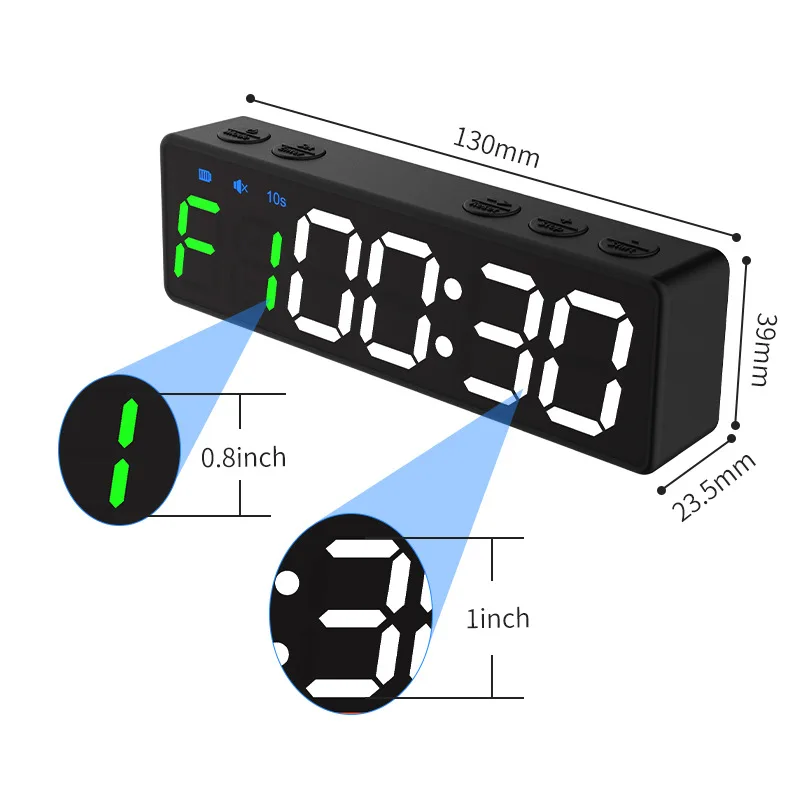 Mini Fitness Timer Multifunctional Lightweight Fitness Timer Durable Colorful Portable Timers Professional Sports Accessories