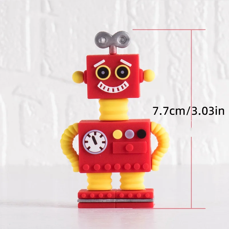Roboter Gear Cake Topper Interaktive Roboter Dekor Alles Gute zum Geburtstag Jungen Party Cupcake DIY Roboter Thema Dekorationen Party Supplies – Detail 10