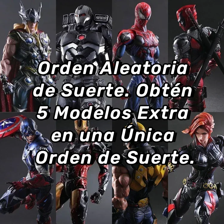 Marvel Action Figure Blind Box Marvel Movie lucky Box Spiderman Iron Man The Avengers 10-30cm Large Toy figurine figurine model