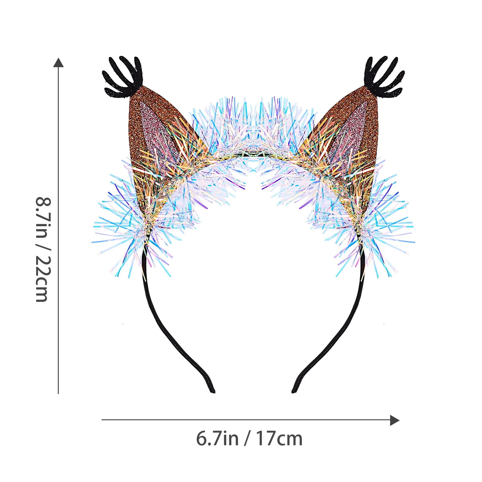 قطعتان من غطاء الرأس المزخرف على شكل سنجاب صغير لأداء الحفلات، إكسسوار شعر إبداعي أنيق