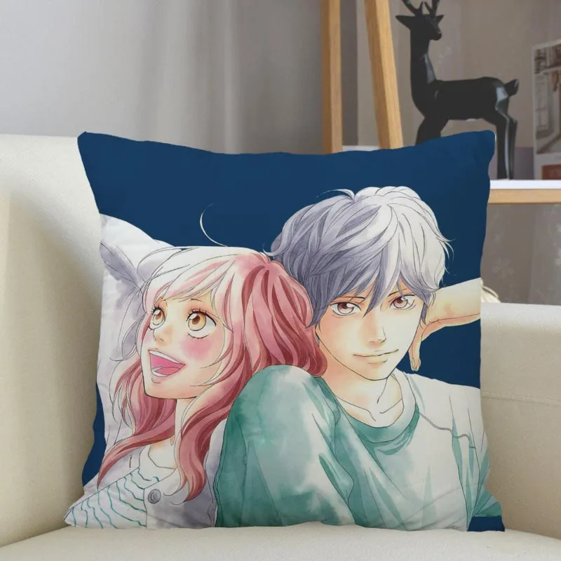 Musife Custom Ao Haru Ride Pillowcase Home Decoration 45x45cm Zipper Square Pillowcase Throw Pillow Cover Drop Shipping 04.24