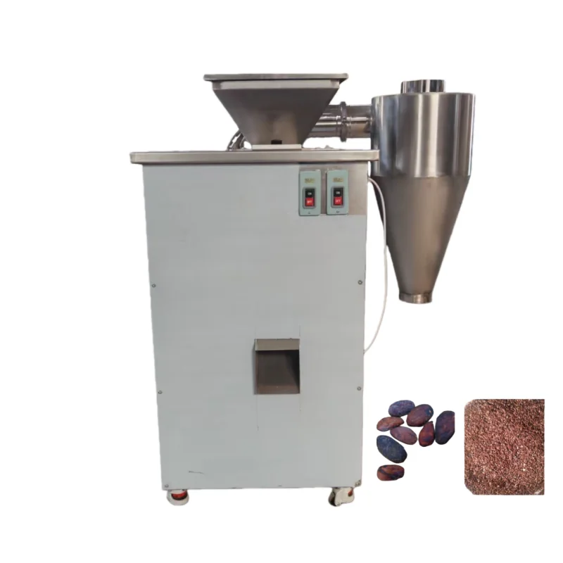 Mini Cocoa Bean Skin Removing Peeler Machine Small Cocoa Bean Peeling Machine Cocoa Bean Sheller Huller 50kg/h