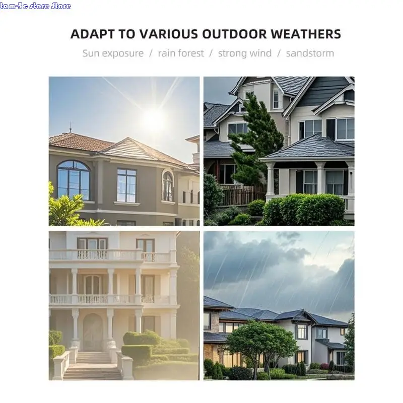 D0UA Doorbell Protector Protector Shield With Solar Charging Paning Dustive Shield Search Easy Installation Cover