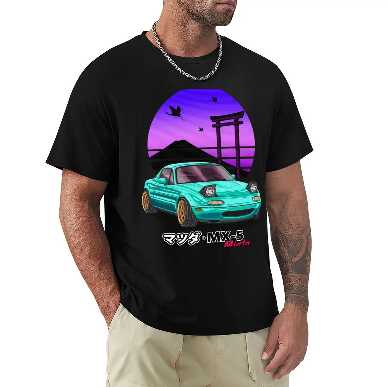 

Nippon JDM Green MX5 Miata T-Shirt customs design your own blanks heavyweights men t shirts high quality