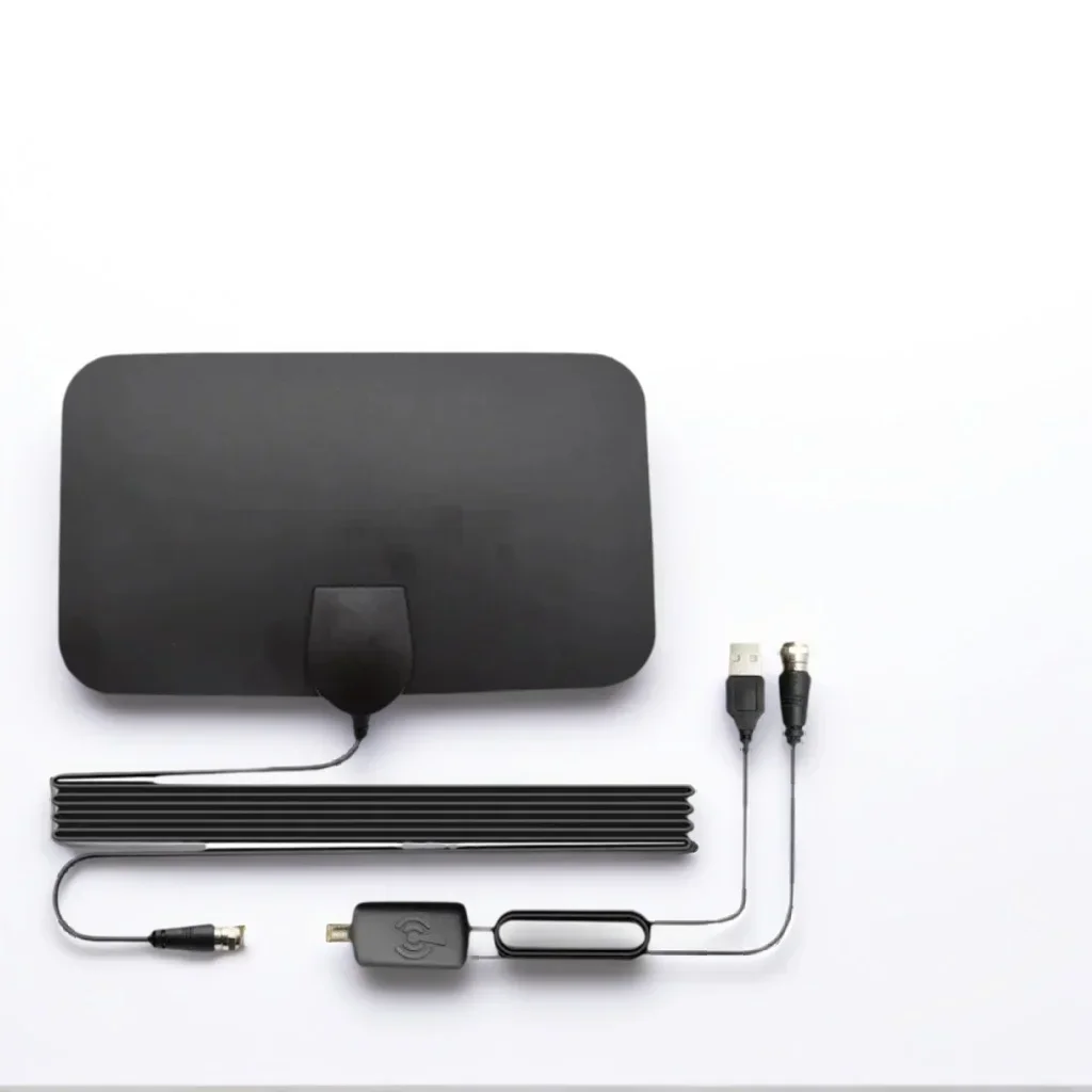 

4K 25DB High Gain TV Antenna - EU Plug 3000 Miles Booster Active Indoor Aerial