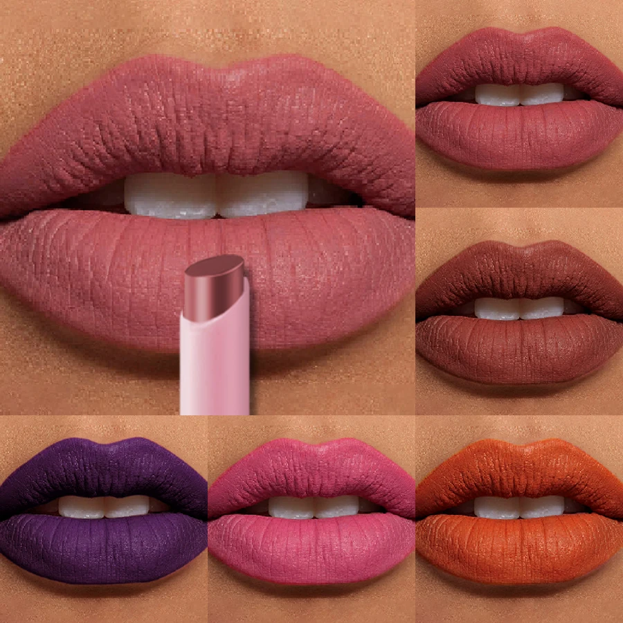 15 colori 1PC rossetto sfumato finitura velluto opaco penna per labbra liscia trucco coreano per donne tinte labbra altamente pigmentati