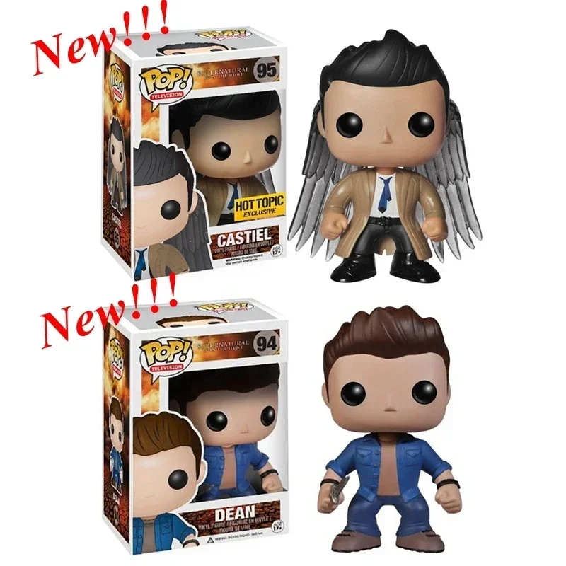 NEW FUNKO POP!!! Supernatural Sam #93 Blood Dean #94 Castiel #95 Blood Crowley #200 Bobby singer #305 Action Figure Toy