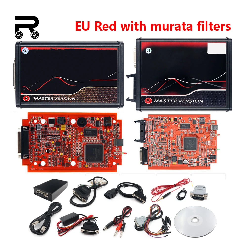 KESS V2 V5.017 V2.80 EU Red Murata Filters OBD2 ECU Tunning Programming BDM Frame K-tag V7.020 V2.25 BDM Probe 22 Adapters