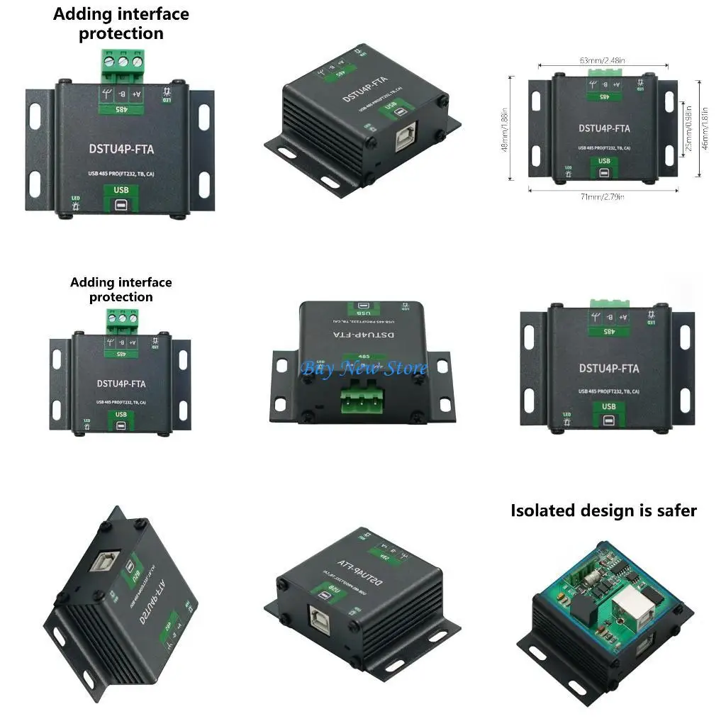 

20CE USB RS485 Isolated Converter Bidirectional Conversion FT232/SP3485 Industrial