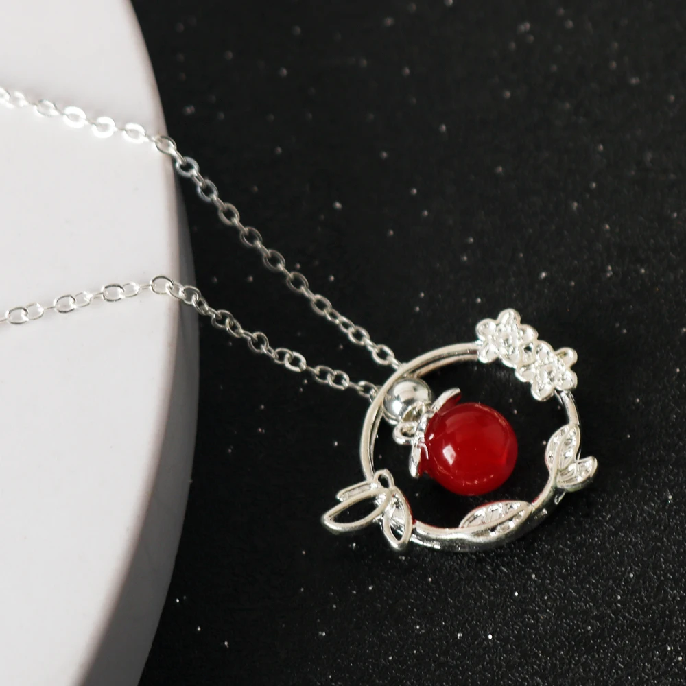 Anime Tian Guan Ci Fu naszyjnik Hua Cheng Xie Lian Cosplay kobiety wisiorek biżuteria Prop Choker łańcuszek akcesoria prezenty