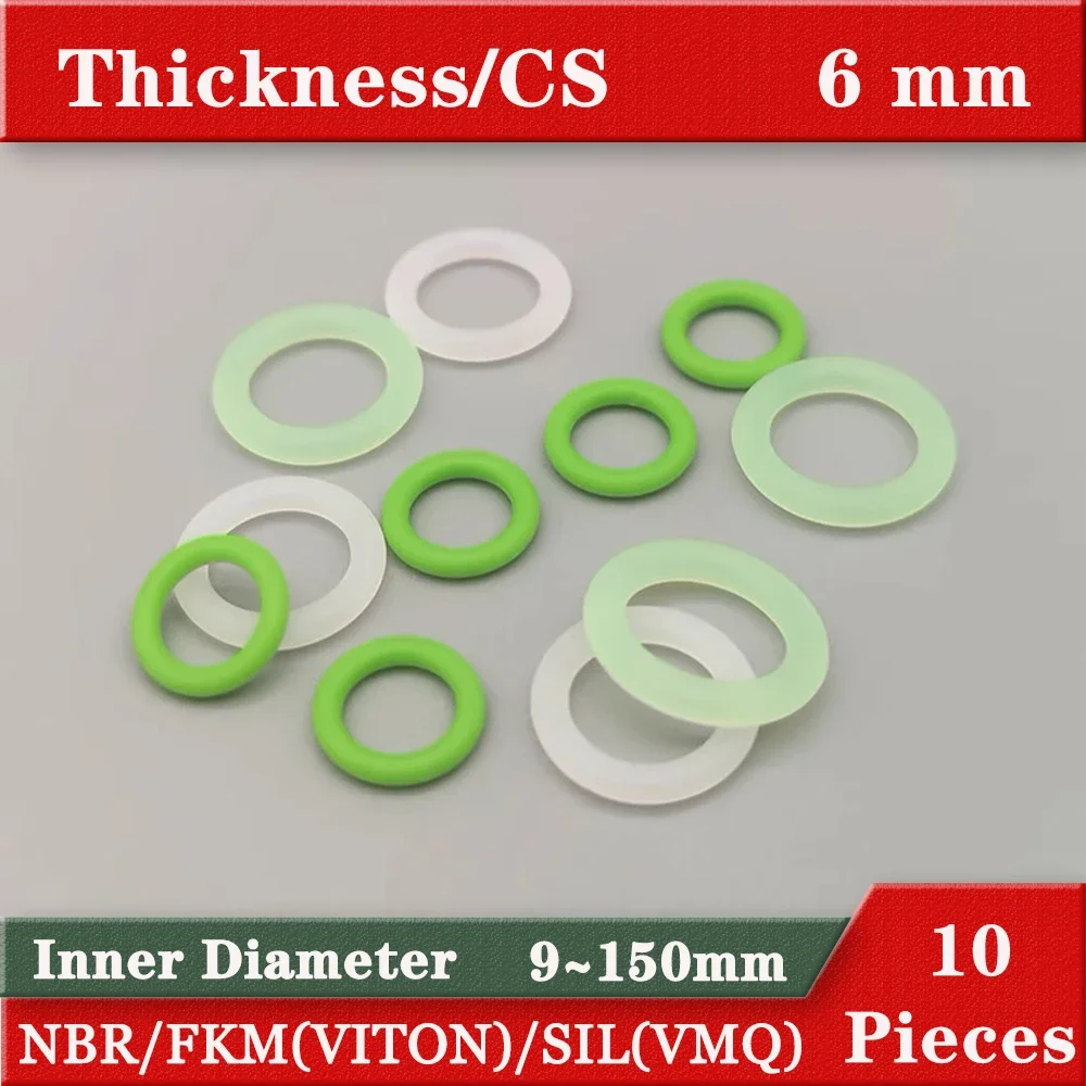 Inner Diameter 6-150mm ID rubber ring gaskets NBR FKM VITON SIL Oring Nitrile Fluororubber o rings oil resistance heat resisting