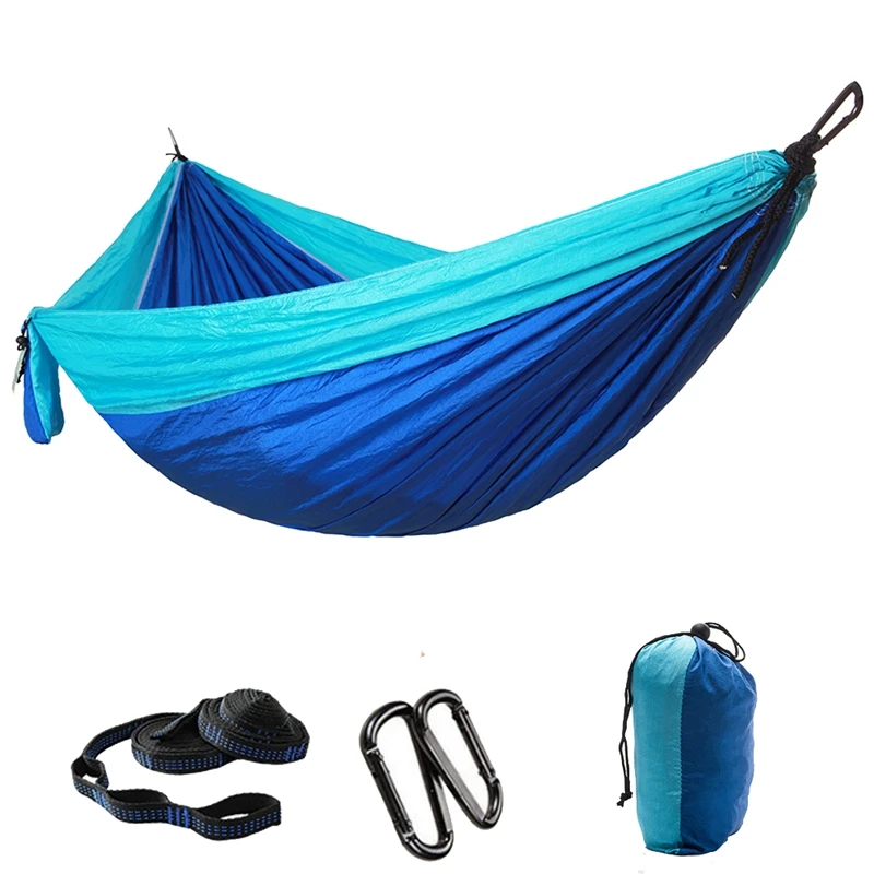 

Camping Hammock Portable Folding Double Hammock Swing For Outdoor Travel Hiking Camping