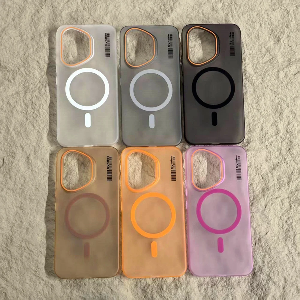 Huawei Honor 400 300 Ultra Magic 7 6 Pro Lite用ハードPCカバー、超薄型ハーフクリアバーコード付き、Magsafe対応マグネット式マットケース