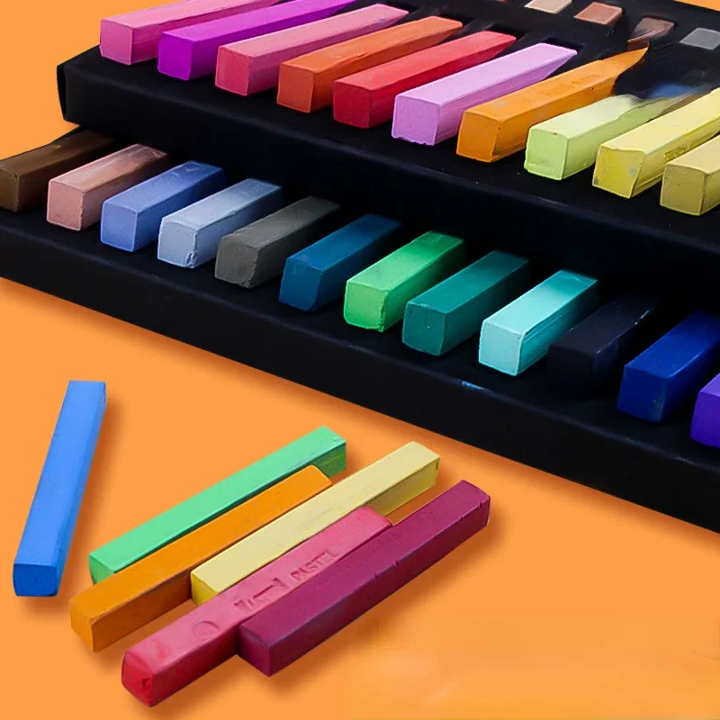 12/24/36/48 Colors Chalk Set Children's Hand-painted DIY Creative Graffiti With Smooth Pastel Stick Art Painting Tools