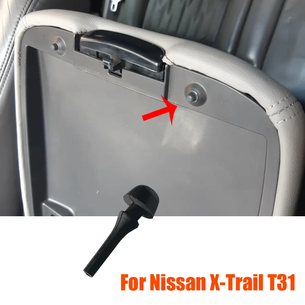 1x Car Center Console Storage Box Armrest Cover Limiter Cushion Rubber For Nissan X-Trail T31 2007 2008 2009 2010 2011 2012 2013