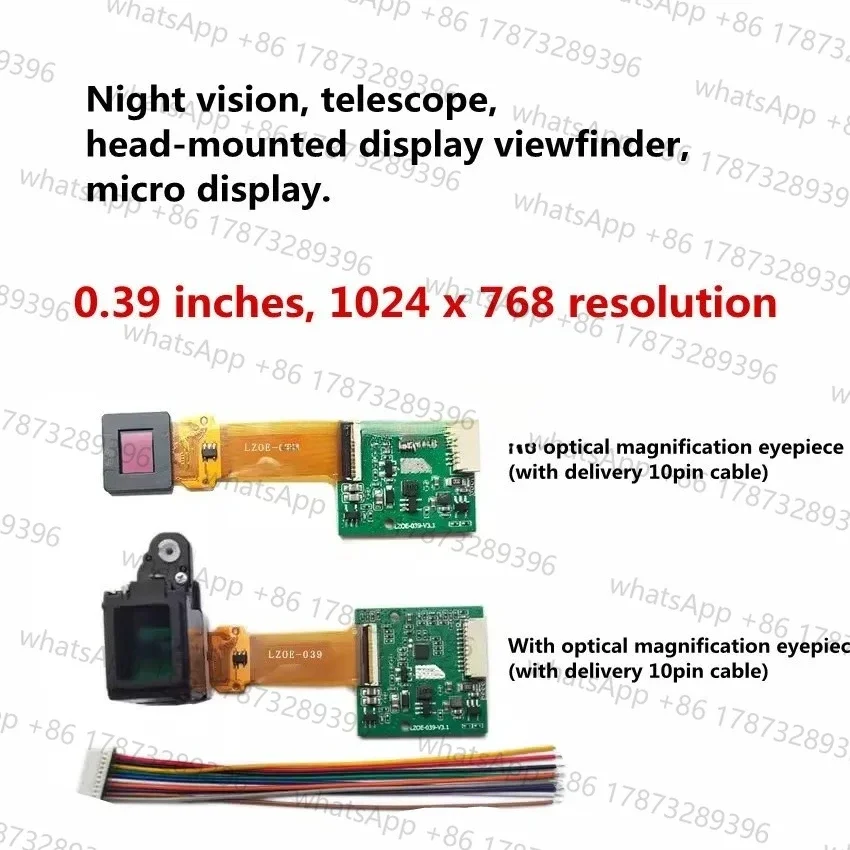 

Thermal Imaging Night Vision Telescope Viewfinder 0.39 Inch Miniature Display
