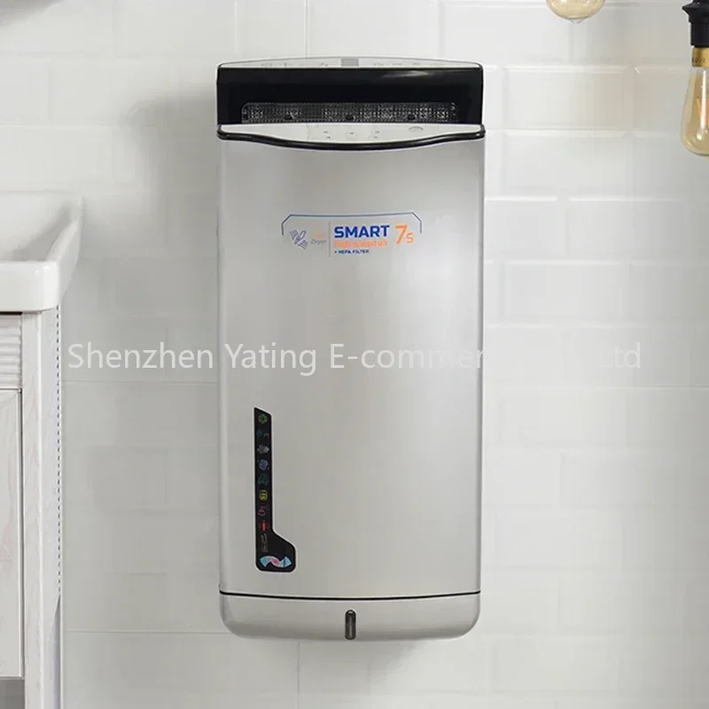 1PC Double-sided Hand Dryer 220v Hand Dryer Induction Hotel Restauran High Speed Jet-type Hand Drying Machine