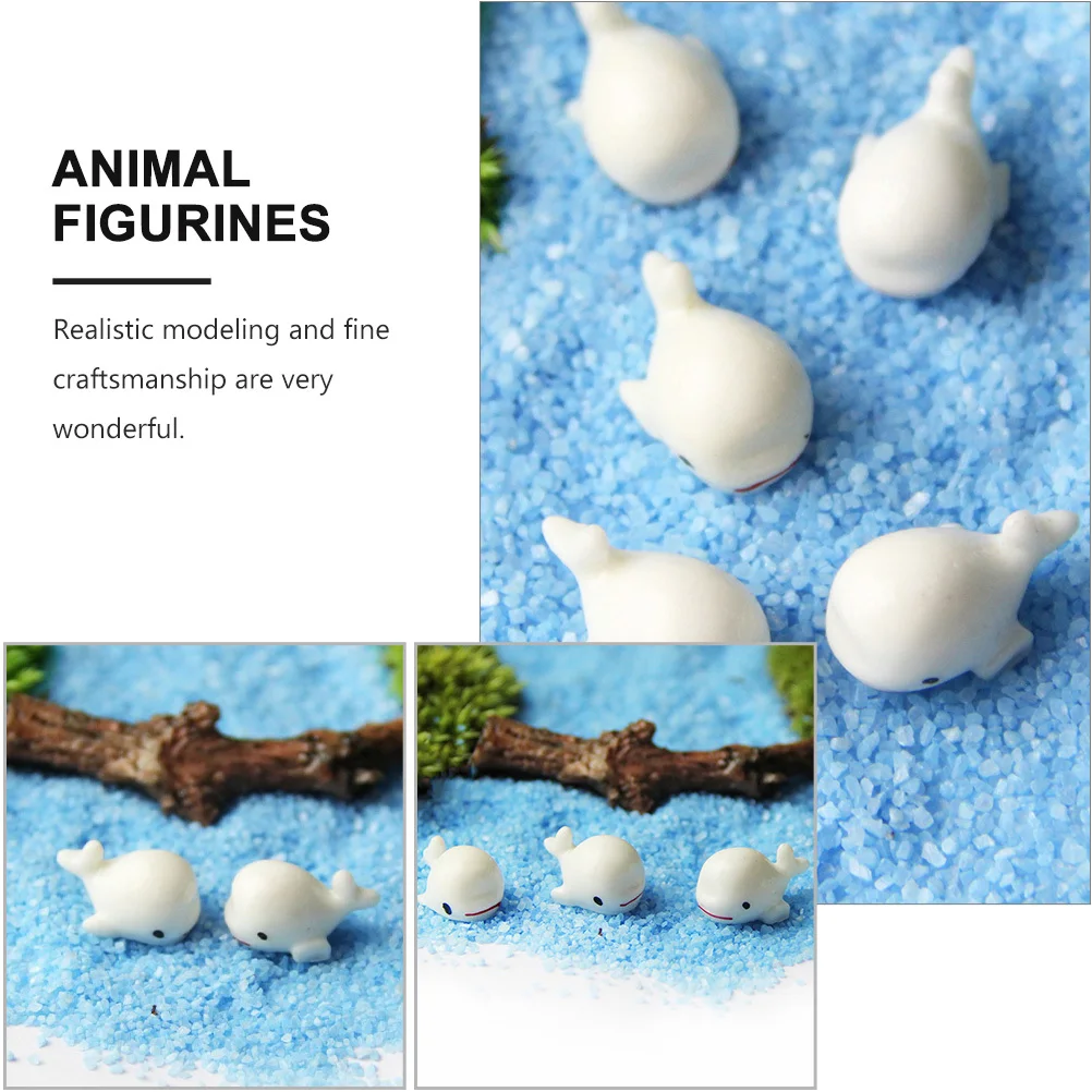 

20Pcs Decorative Miniature Dolphin Models Animal Figurines for Garden Yard Lawn Bonsai Ornaments Landscaping Dolphin Models