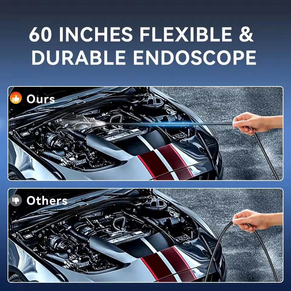1.5m THINKCAR THINKTOOL Endoscope USB Video Inspection Scope Camera with LED Light for Automotive Diagnostic Equipment 60 inch