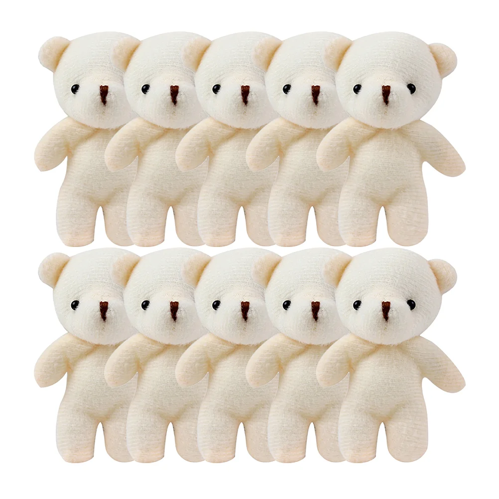 15 Pcs Bear Pendant Stuffed Plush Toy Hanging Mini Figurines Tiny Bears Pp Cotton Portable