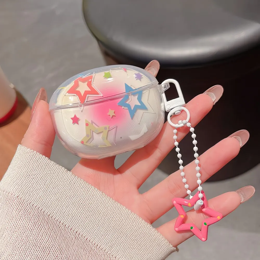 For Vivo TWS 3E Wireless Earbuds Case Cute Cherry Bow Silicone Headphone Cover Dustproof Earphone Protector Charging Box Sleeve