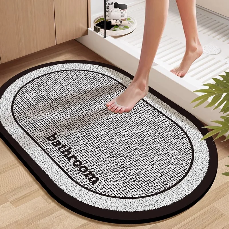 

Bathroom Absorbent Floor Mat Bathroom Entrance Diatomaceous Earth Door Mat Bathroom Anti Slip Foot Mat Bathroom Carpet