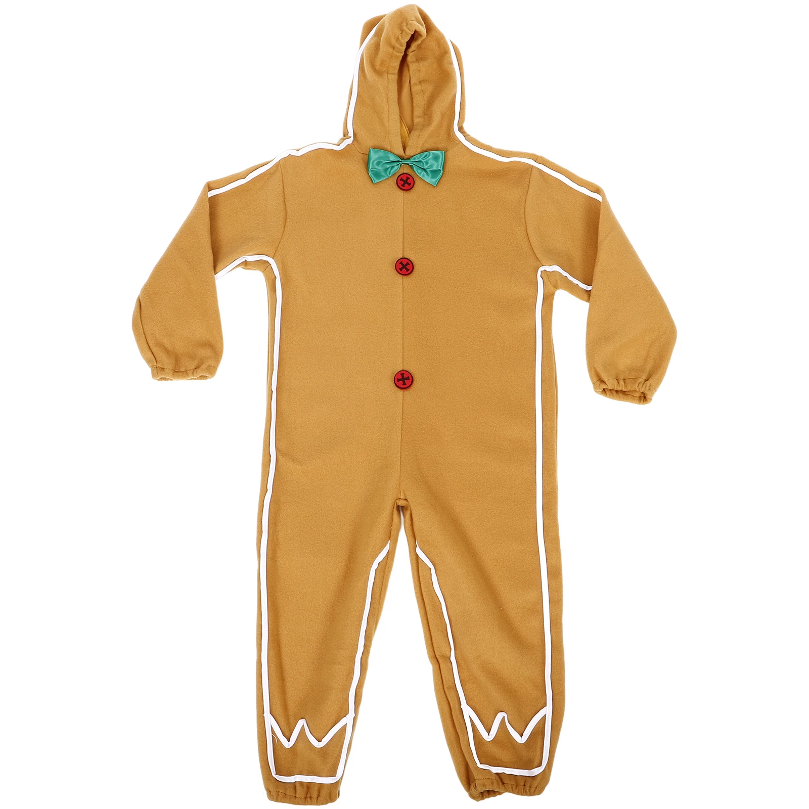 

Gingerbread Man Reusable Polyester Party Cosplay Outfit Stage Performance Fancy Dress For Children Xmas Cosplay