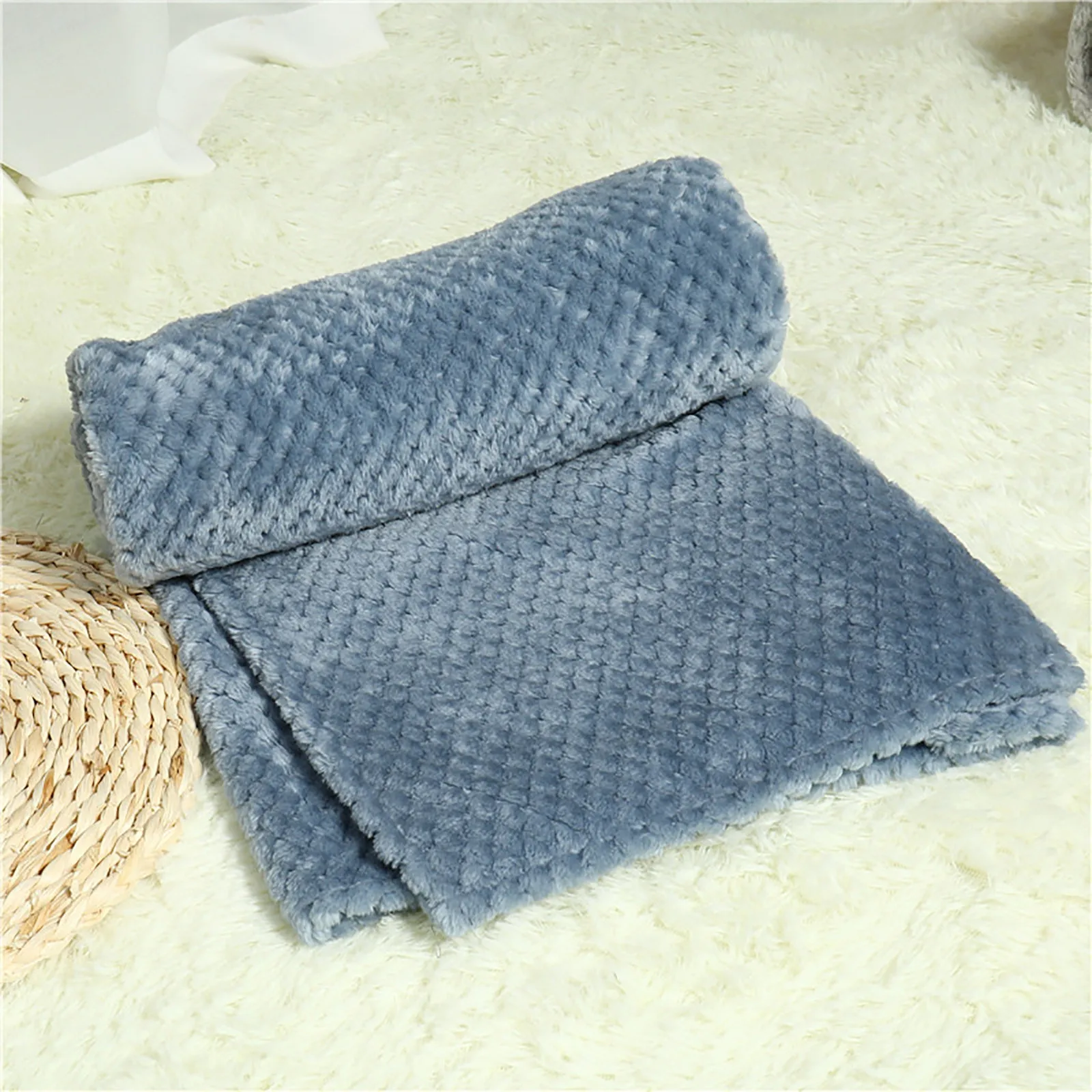 Build A House For Dogs Pet And Warm Mat Soft Fleece Blanket Blanket Fuzzy Cats Sleep Pet Pad Blanket Thicken Pet Shelter Winter