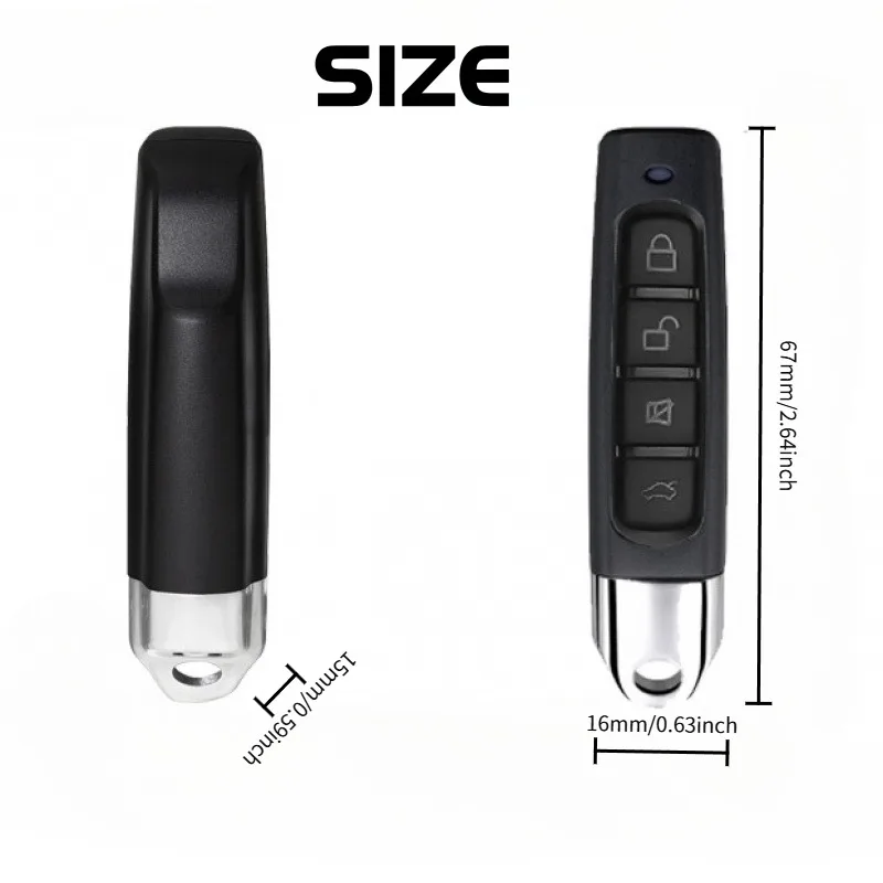 جهاز إرسال فتاحة باب المرآب للتحكم عن بعد بتردد 433 ميجاهرتز مع وظيفة رمز المتداول والتعلم