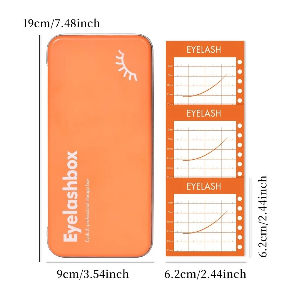 Tragbare Magnetische Aufbewahrungsbox für Wimpern mit Display-Palette Professioneller Wimpern-Organizer Platzsparend – Detail 1