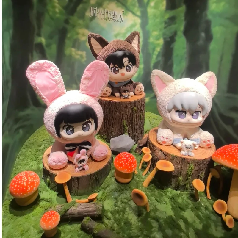 정품 링크클릭 타임 포레스트 스피릿 시리즈 비닐 플러시 인형 루 광청 샤오시 귀여운 장난감 애니메이션 주변품 카와이 GK