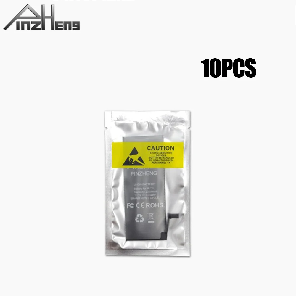 PINZHENG 10Pcs Real High Capacity Battery For iPhone SE 2020 5S 6 6S 7 8 Plus Replacement Bateria For X XR XS Max Wholesale