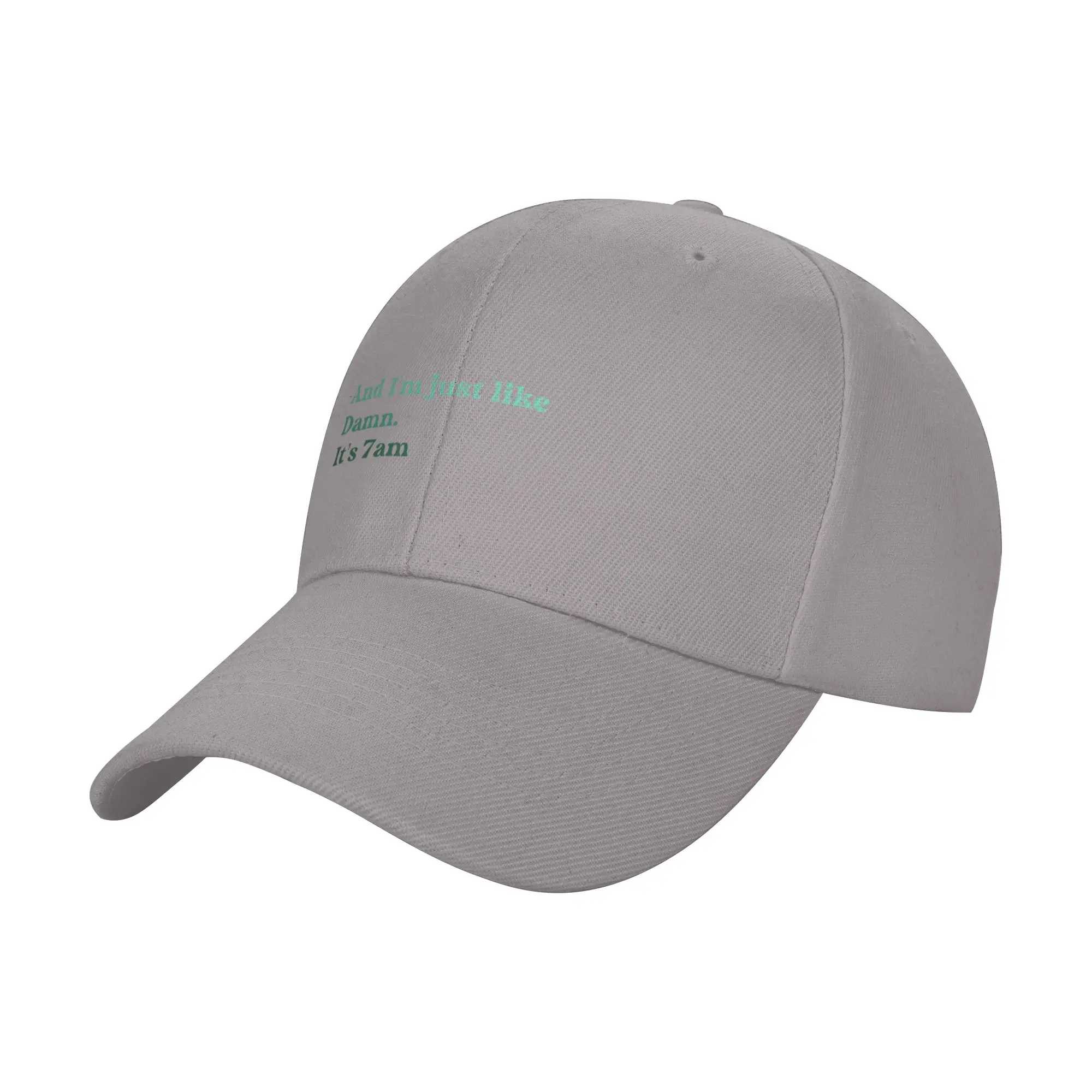 damn    its 7am Trendy Baseball Cap Lawn Mowing Mesh Back Trucker Cap