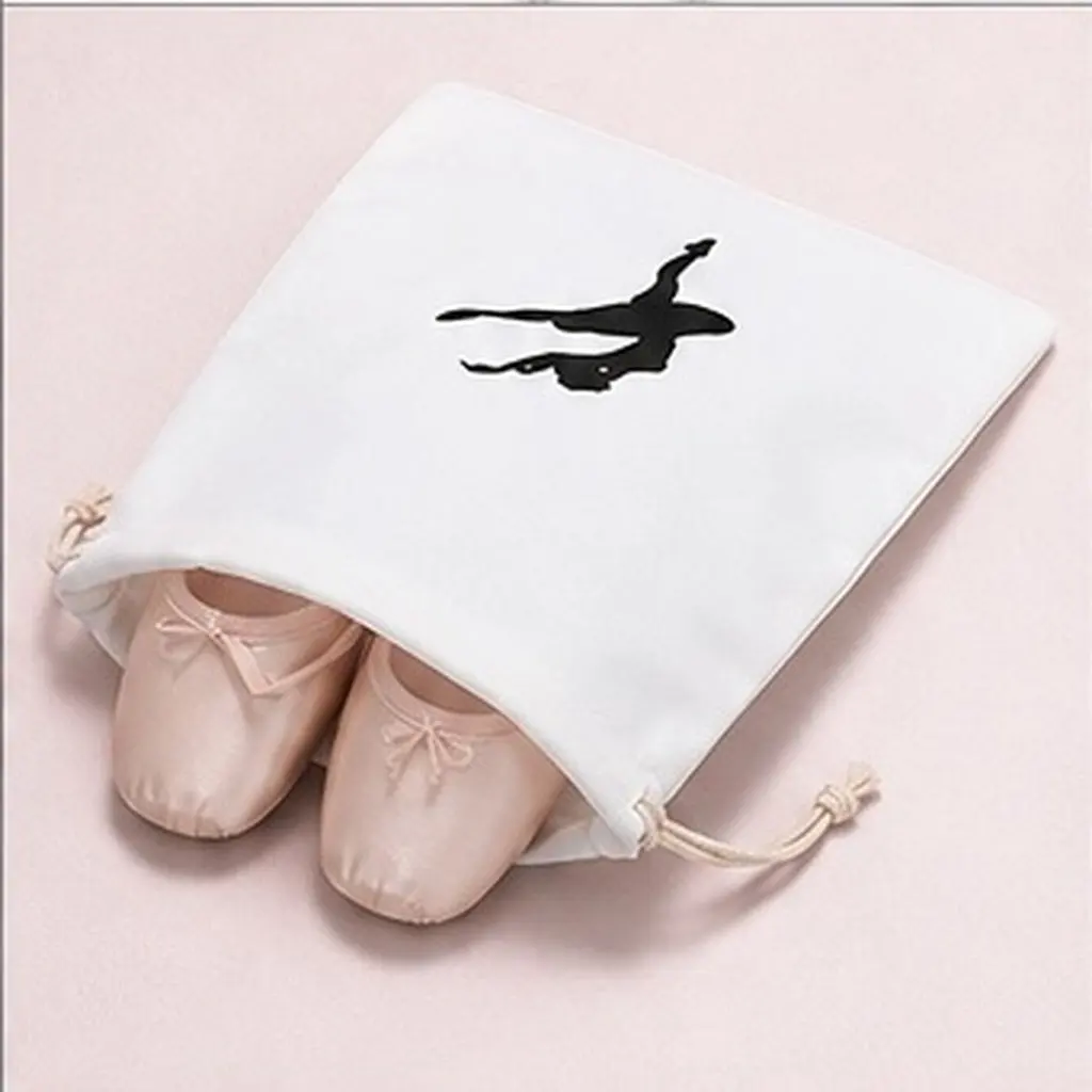 3 Pcs Drawstring Bags for Ballet Shoes Small Portable Storage Organize Dance
