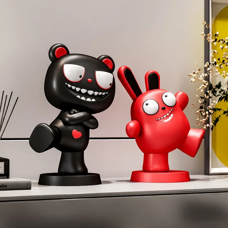 Creative And Cute Bear Figurine Ornaments,Living Room Wine Cabinet,TV Cabinet,Office Desktop,Statuette Decoration Gift
