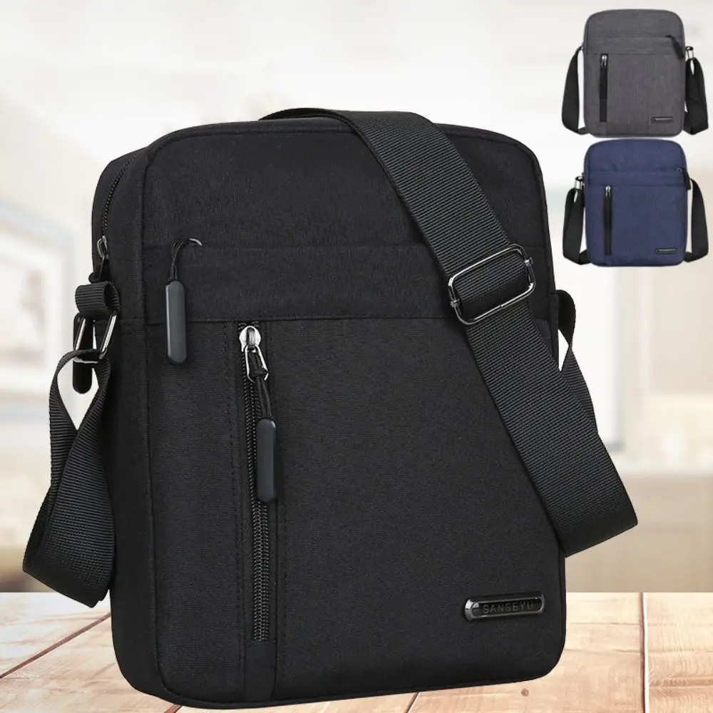 

Travel Men Crossbody Bags New Nylon Large Capacity Bussiness Handbags Casual Waterproof Sling Pack