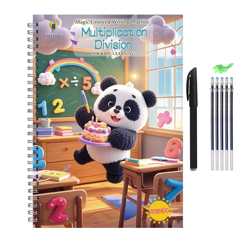 كتاب التعلم القابل لإعادة الاستخدام باللغة الإنجليزية ثلاثية الأبعاد الخط الأبجدية كتاب الرسم ممارسة أرقام الكتب التعليم للأطفال