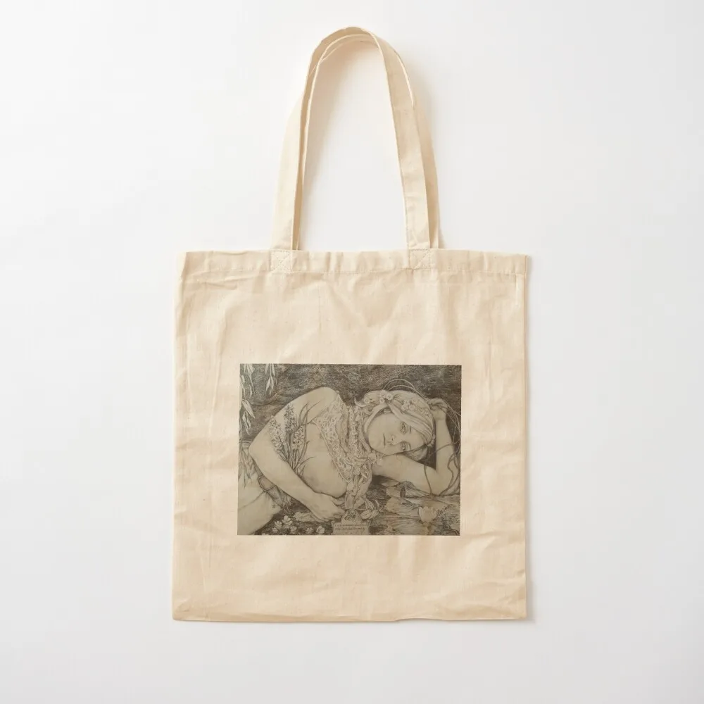 

Rimbaud's Ophelia Tote Bag foldable reusable bag Custom bag Canvas Tote