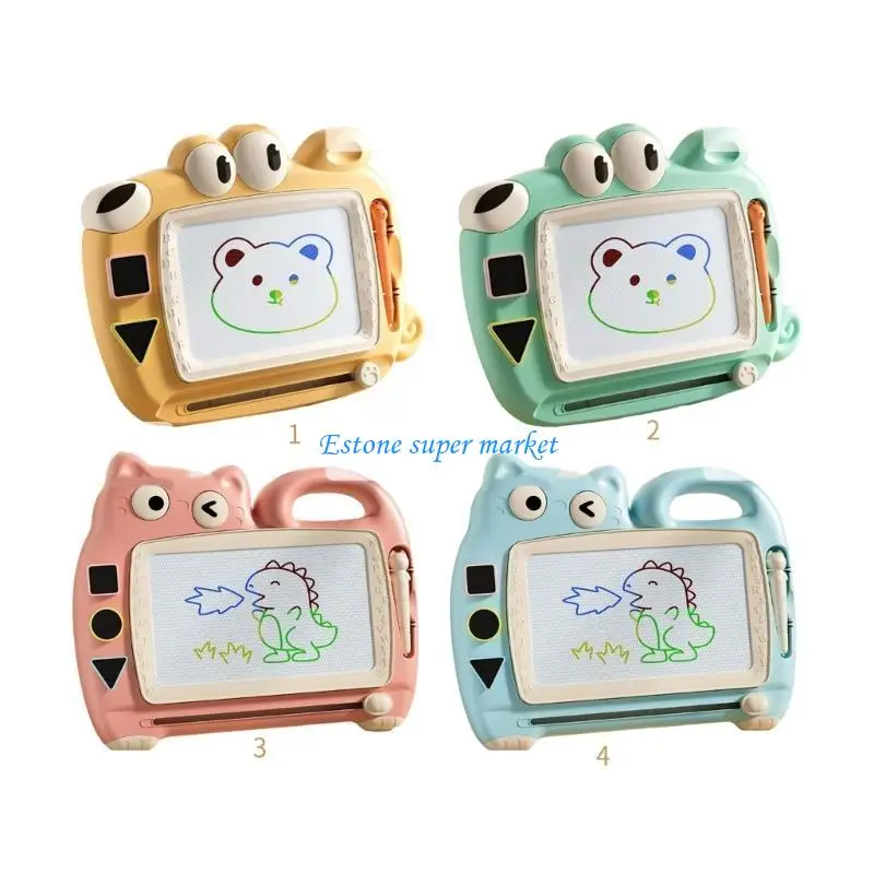 Tableau magnétique pour bébé 090B, planche à dessin Double face avec formes magnétiques, jouet pour enfants 2 à 8 ans