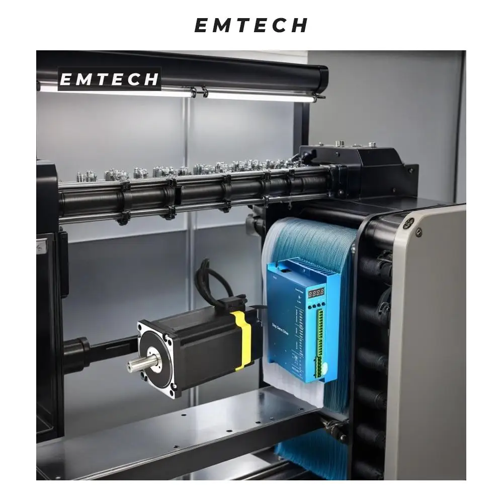 Controlador de driver nema 34 de alta eficiência emtech, motor de circuito fechado de 1.8 graus, kit de motor de passo híbrido de alto desempenho