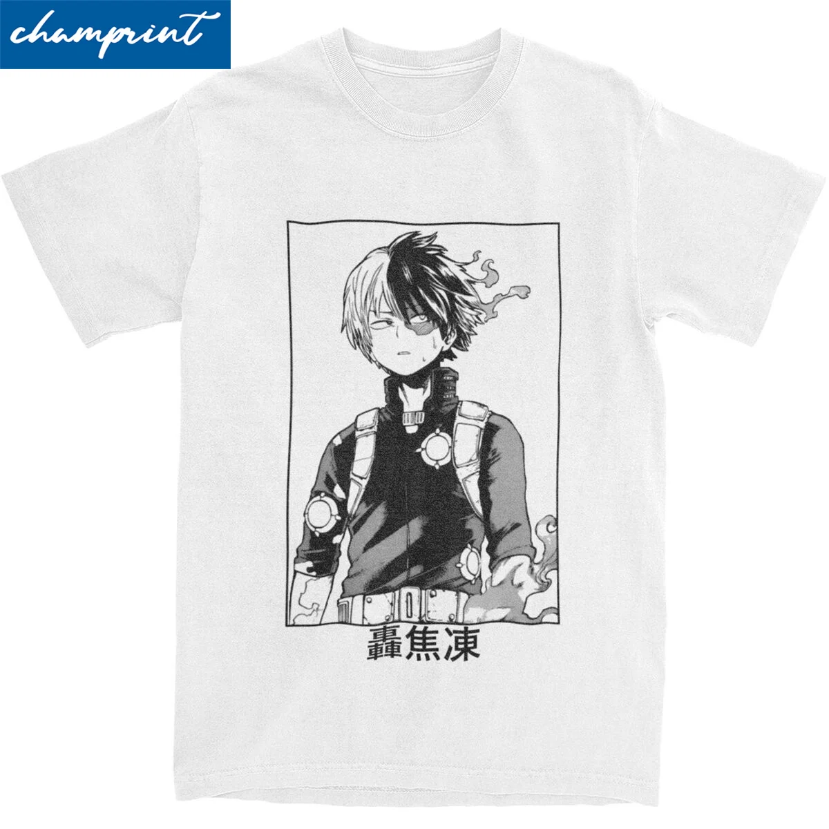 Novelty Todoroki Shoto My Hero Academias T Shirt Men Cotton Short Sleeve O-neck Summer Clothes