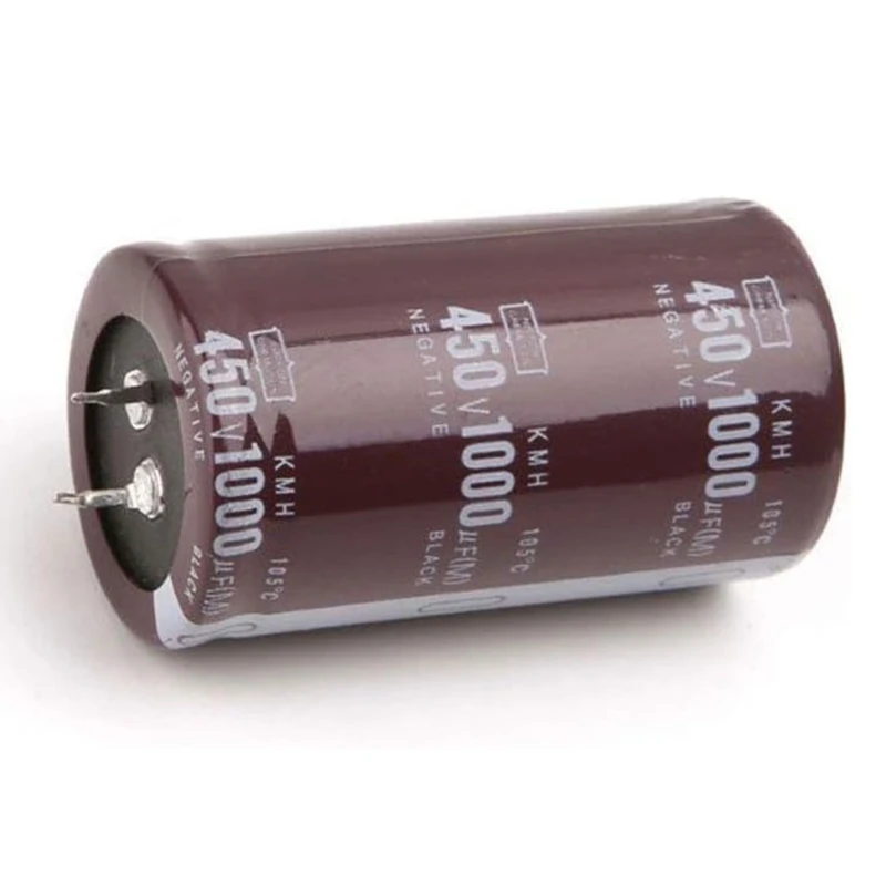 High Efficiency and High Frequency 450V 1000uF Aluminum Electrolytic Capacitor Dimension 3.5x6.3cm/1.38x2.48inch Drop shipping