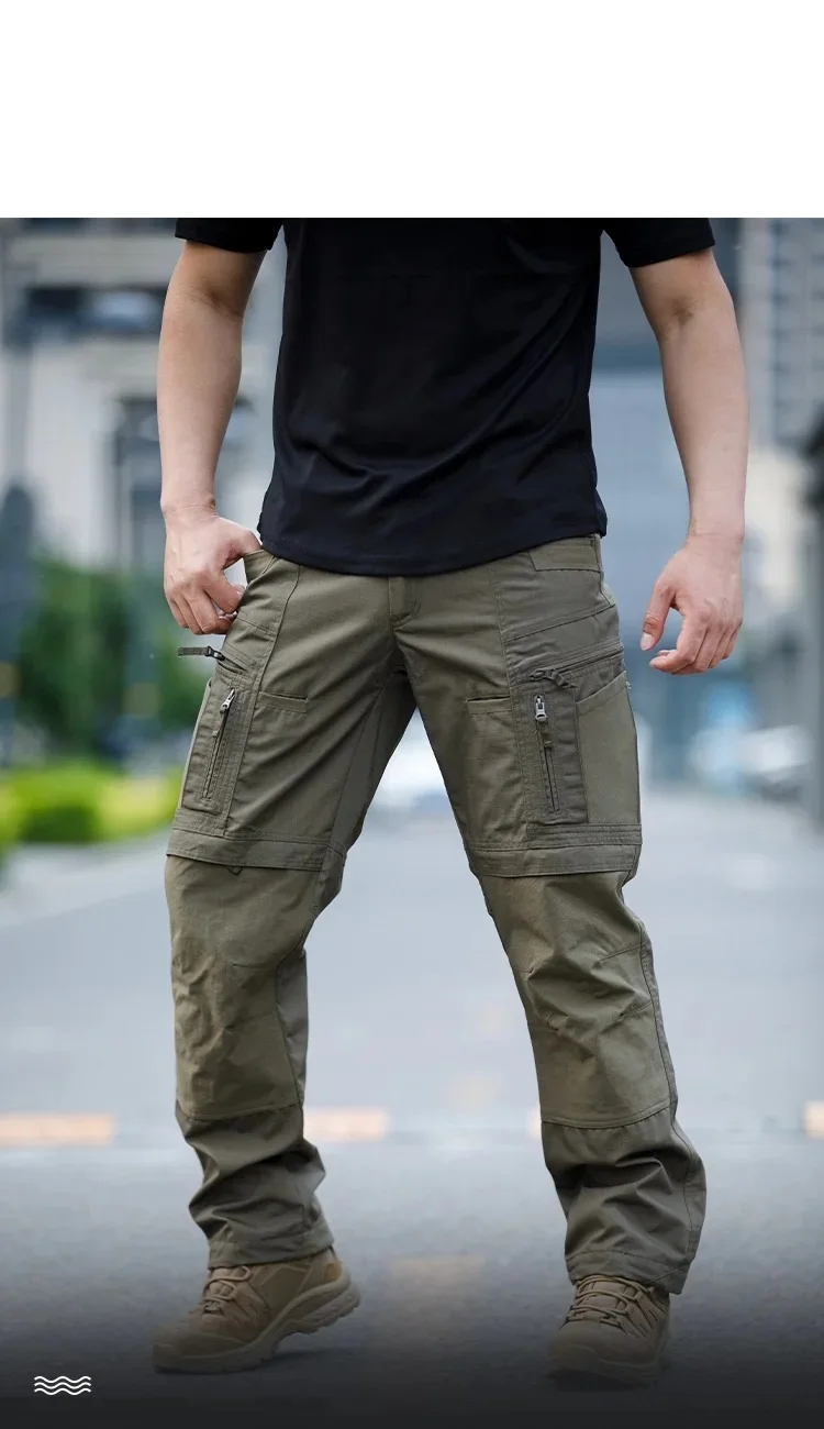 Waterproof Cargo Pant Man Tactical Pants New Training Combat Trousers Multi Pockets Wear-resistant Men Pants Outdoor Hiking