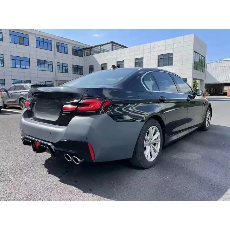 5 Series F10 (2011-2017) مجموعة ترقية كاملة G30 M Power CS Style مع مصابيح أمامية زرقاء LED #4